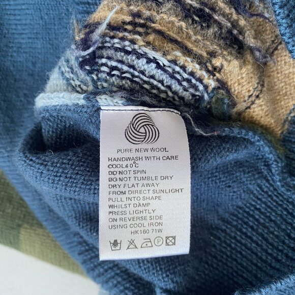 Tulchan Sweater Medium London Inspired Knit Sweatshirt Pure New Wool - Picture 8 of 8